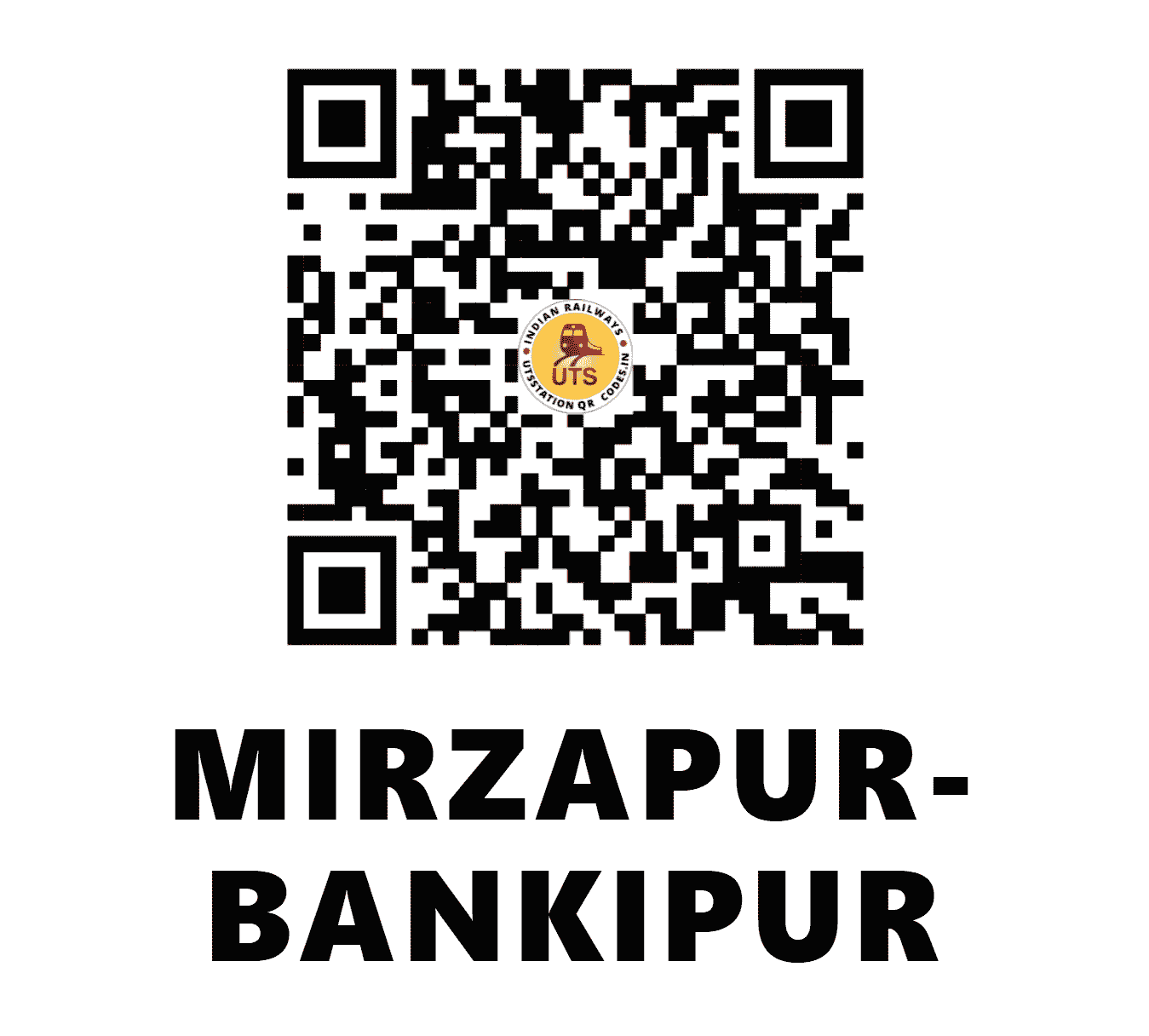 UTS QR Code for MIRZAPUR-BANKIPUR - MBE (ER - WEST BENGAL)